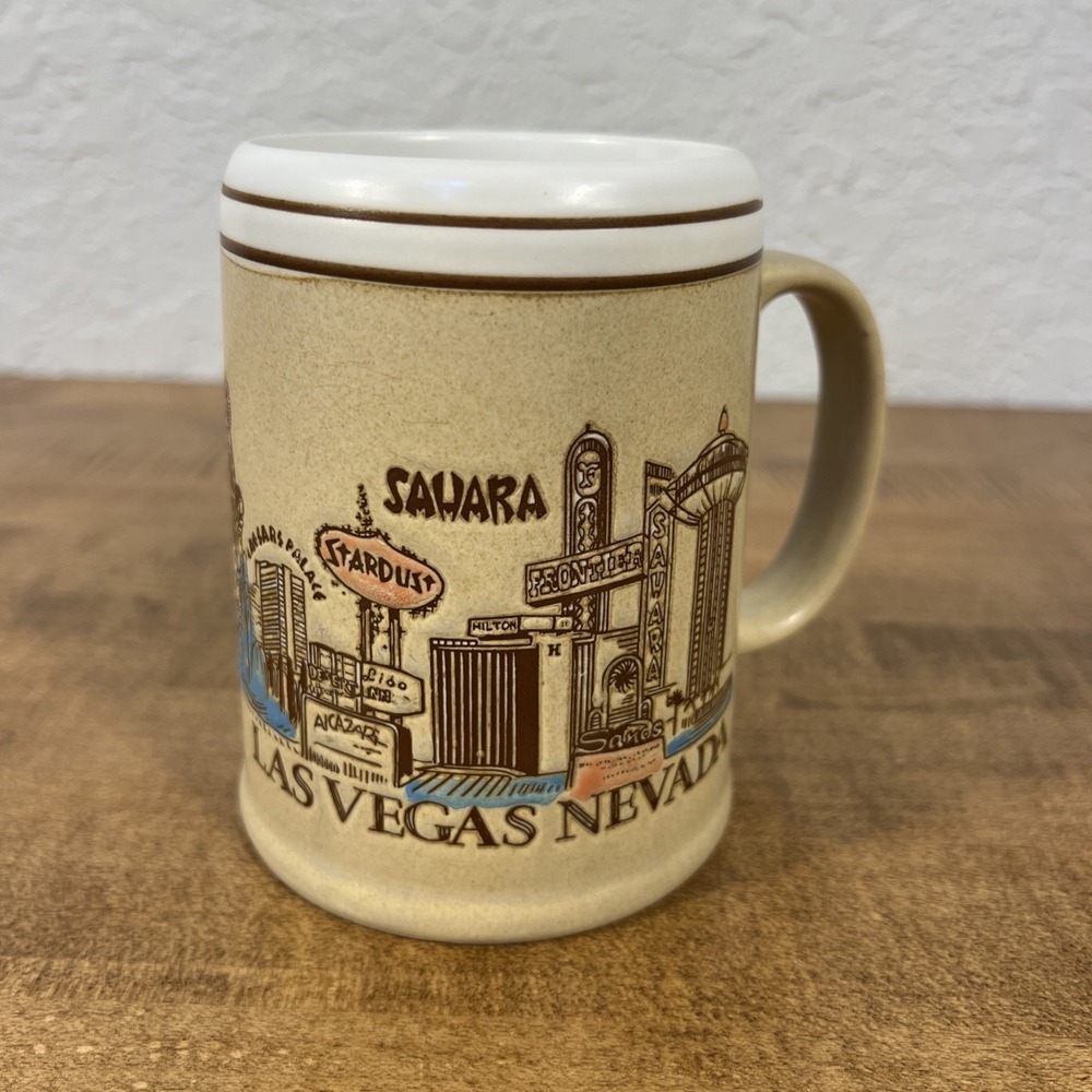 Vintage Karol‎ Western Las Vegas Hotel Casinos Coffee Mug